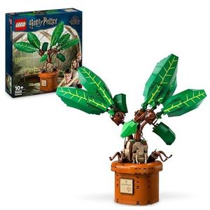 LEGO Harry Potter Mandragora Plant in Pot, Magisch Wezen Set, Speelgoed voor Kinderen, Cadeau voor Meisjes, Jongens en Fans, Originele Decoratie 76434