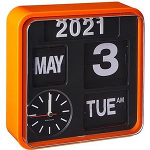 Klok Karlsson Mini Flip Orange Casing Black Dial 24