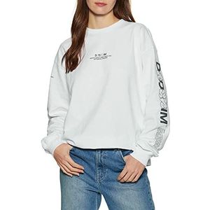 Dr. Denim Lily T-shirt met lange mouwen voor dames, Wit Geen spijt, XL