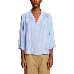 ESPRIT Losse gesneden blouse, Lenzing™ EcoVero, lichtblauw, XS