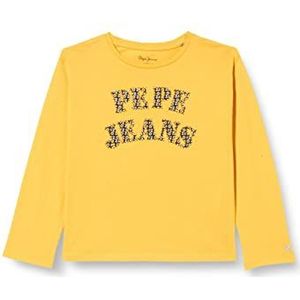 Pepe Jeans Barbarel T-shirt voor meisjes, geel (Colemans), 8 Jaren