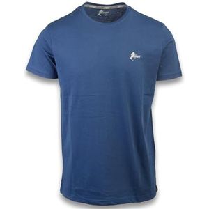 ANDE Climb T-shirt voor heren, van katoen, voor klimmen en outdoor, Blauw, S