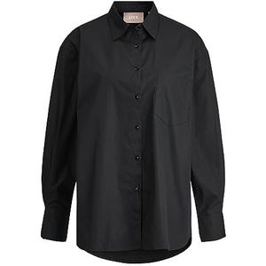 JJXX Jxjamie Ls Relaxed Poplin T-shirt Noos Blouse Dames, Zwart, S