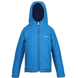 Regatta Spyra Kinderjas met capuchon, licht, isolerend, met omkeerbaar design Baffled/gewatteerde jassen Unisex kinderen, Imperial Blue (Deep Space Reverese), FR: 4XL (maat fabrikant: 14 Yr)