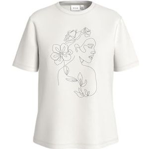 Visybil Stiksel S/S O-Neck T-Shirt/Lc, wit (snow white), XS