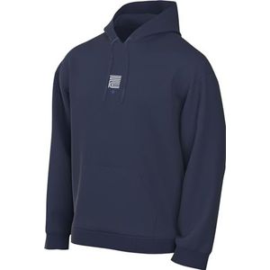 Nike Heren Top M Nk Club Fc Po Hoodie, Midnight Navy/White, FB6574-410, XS