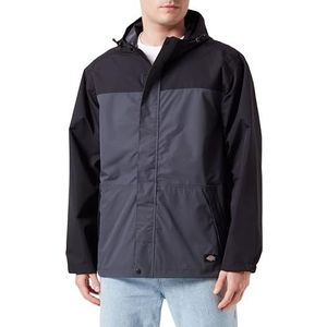 Dickies M waterdichte regenjas voor heren, Grijs, L