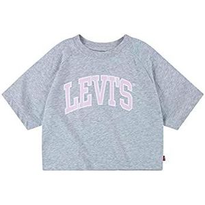 Levi's Kids ss Rglan High Rise Tee Shirt Meisjes, 10-16 Jaar Oud, grijs-heide, 6 jaar