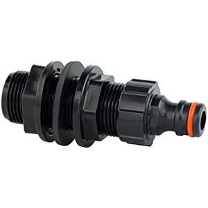 GASMIS Regentondoorvoer tondoorvoer 1 inch 33,2 buitendraad - tankdoorvoer met kraanaansluiting, 1 stuk