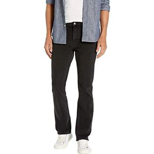Amazon Essentials Men's Bootcut-jeans met slanke pasvorm, Gewassen zwart, 30W / 28L
