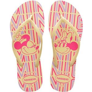 Havaianas Unisex Slim Disney Flip-Flop, Botercrème, 8.5/9 UK, Boterroom, 8.5/9 UK