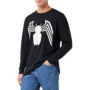 Marvel Avengers Venom embleem met lange mouwen voor heren, Zwart, S