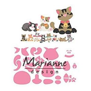 Marianne Design Collectables, Eline's katjes, voor gedetailleerde stansvormen en reliëfdetails in papierhandwerk