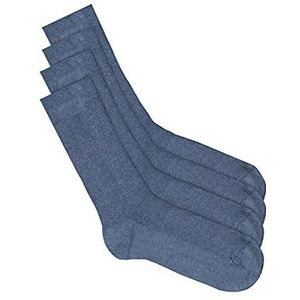 JP 1880 Heren grote maten Menswear L-8XL JP1880 sokken, verpakking van 2, zonder elastische tailleband 727178, jeansblauw, 47/50 EU