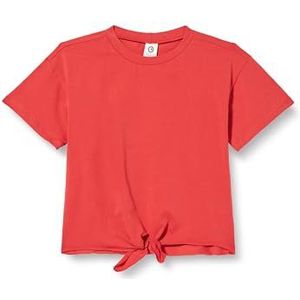 by Green Cotton Meisjes Cozy Me S/S T T-shirt, Apple red., 128 cm