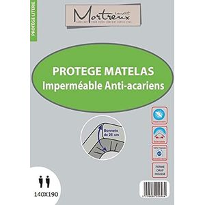 Laurentmortreux Anti-Dust Mite PVC Matrasbeschermer 140 x 190 cm, Stof/Weefsels, Wit