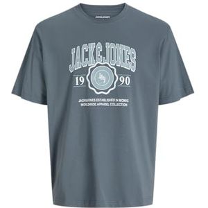 Jack & Jones - JJMAKO TEE SS CREW NECK JNR - T-shirt - Stormy Weather - Korte Mouwen