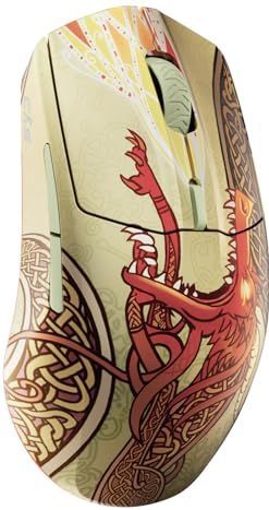 SteelSeries - CS2 Dragon Lore Edition - Draadloze Gamingmuis - 2,4-GHz en Bluetooth - TrueMove Air Optische Sensor met 18.000 DPI