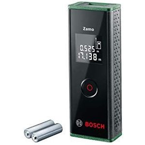 Bosch laser afstandsmeter Zamo in hoogwaardige kartonnen doos (eenvoudig en nauwkeurig meten tot max. 20 m, 3e gen. met adapterfunctie)