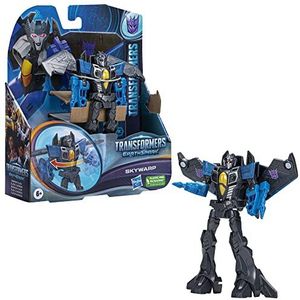 Transformers-speelgoed, EarthSpark Warrior Class Skywarp-actiefiguur, 12,5 cm, robotspeelgoed voor kinderen vanaf 6 jaar