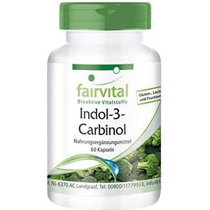 Fairvital | Indool-3-carbinol capsules (indol) - HOOG GEDOSEERD - I3C capsules met broccoli poeder - VEGAN - 60 capsules