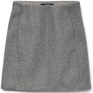 VERO MODA VMFORTUNEALLISON HW Short Rok GA NOOS, Medium grijs (grey melange), S