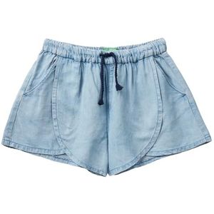 United Colors of Benetton Shorts voor meisjes en meisjes, Blauw, 122 cm