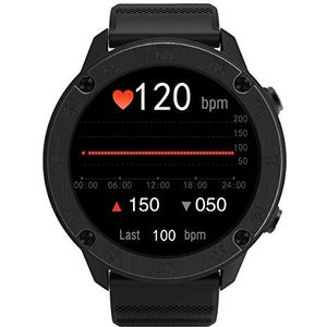 Blackview X5 Smartwatch voor heren en dames, IP68 waterdicht, gezondheidstracker met hartslag en slaapkwaliteit, zitherinnering, 9 sportmodi, batterijduur 10 dagen, zwart