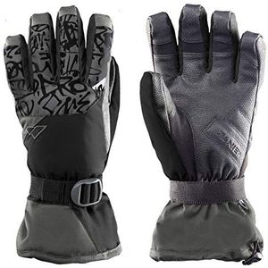 Zanier Unisex Jeugd 40208-2093-4,5 handschoenen, zwart, antraciet, 4.5
