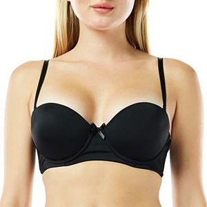 Dagi Dames Push-up Underwire BH, zwart, 85B