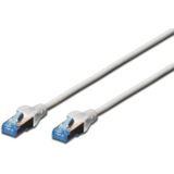 DIGITUS LAN kabel Cat 5e - 10m - CCA netwerkkabel met RJ45 - SF/UTP afgeschermd - Compatibel met Cat-6 & Cat-5 - Grijs