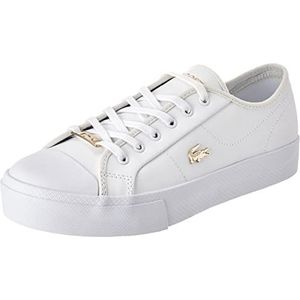 Lacoste Ziane Plusgrand 07221 Cfa, sneakers voor dames, WHT/GLD, 41 EU