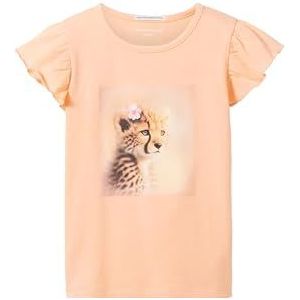 TOM TAILOR T-shirt voor meisjes, 35276 - Sunny Peach, 128/134 cm