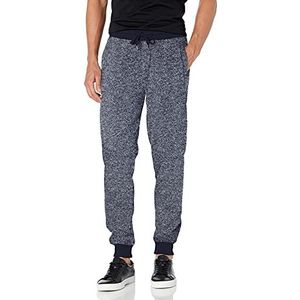 Southpole Men's Fleece Jogger, New Marled Navy, Large