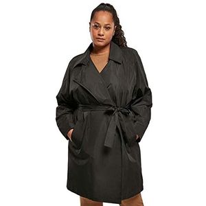 Urban Classics Minimale trenchcoat voor dames, Zwart, XXL