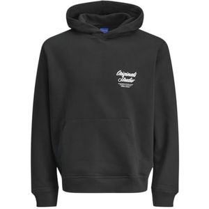 Jack & Jones - JORNorrebro - Sweatshirt - Zwart/Wit - Capuchon