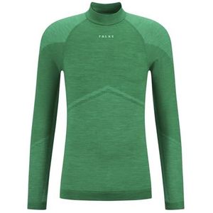 FALKE Heren basislaag shirt Wool-Tech Trend ronde hals M L/S SH wol functioneel materiaal sneldrogend 1 stuk, groen (grasgroen 7014), M