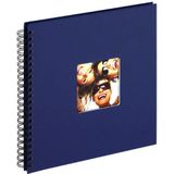 walther design fotoalbum blauw 30 x 30 cm spiraalalbum met omslaguitsparing, Fun SA-110-L