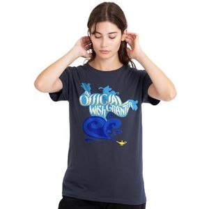 Aladdin officiële wens granter, The Genie dames T-shirt, diep marineblauw, klein, Diepe marine, S