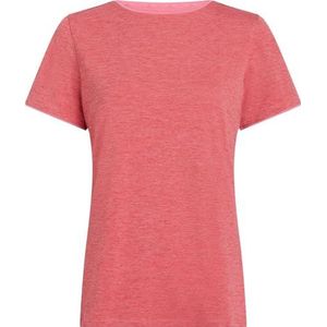 Mckinley Dames Hunu T-shirt, 915 Melange/Red, 44