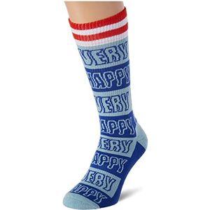 Happy Socks Happy Stripe Crew Socks, uniseks, multi, eenheidsmaat, Meerkleurig, 4146 EU
