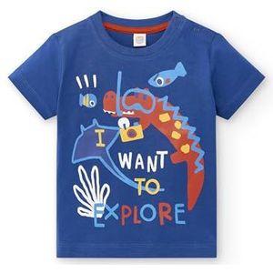 Tuc Tuc T-shirt voor meisjes, Donkerblauw, 12 Maanden