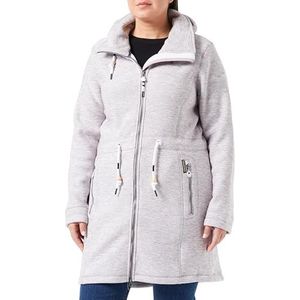 acalmar Dames Fraully gebreide fleece mantel, Rosélavendel Melange, XL
