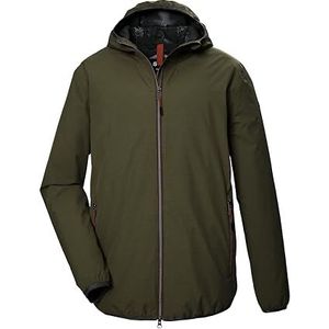 STOY Heren opvouwbare functionele jas waterdicht met capuchon - grote maten STS 19 MN JCKT, olijf, 3XL, 43140-000