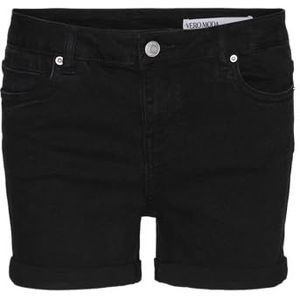 VERO MODA Vmluna Mr Fold Mix Ga Noos Shorts voor dames, zwart, XL
