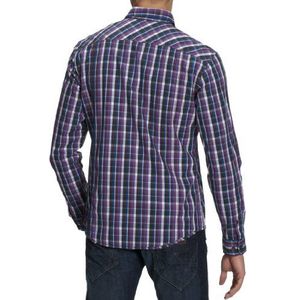 ESPRIT Shirt, Poplin check, lange mouwen K30972 heren overhemden/vrije tijd