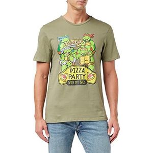 Tortues Ninja METMNTDTS021 T-shirt, kaki, S, Khaki (stad), S