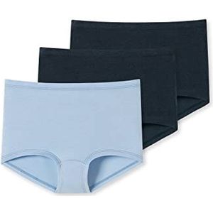 Schiesser Meisjes 3PACK Shorts Onderbroeken Ondergoed Donkerblauw Mint Uni, 176, Donkerblauw Mint Uni, 176 cm