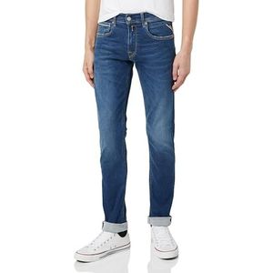 Replay Grover Straight Fit Hyperflex herenjeans met stretch, donkerblauw 007, 28W x 30L