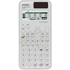 Casio FX-991SP CW Wetenschappelijke rekenmachine, aanbevolen voor het Spaanse en Portugese cv, 5 talen, meer dan 560 functies, zonne-energie, wit